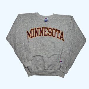 University Minnesota Gophers Champion Youth Large 14-16 Sweatshirt Crew Neck